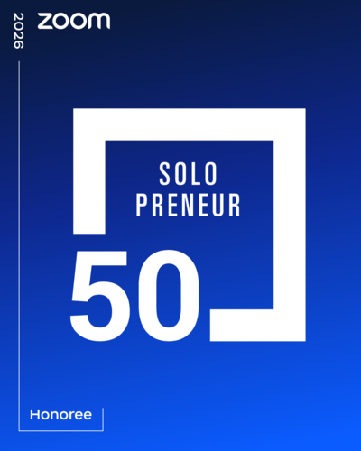 Zoom Solopreneur 50, 2026 Honoree